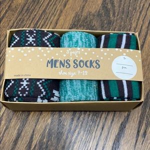 Green and black men’s dress socks
